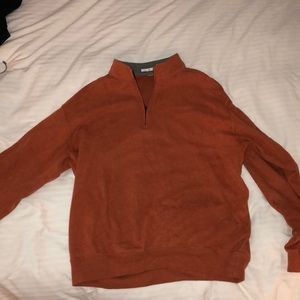 Peter Miller golf fleece - burnt orange